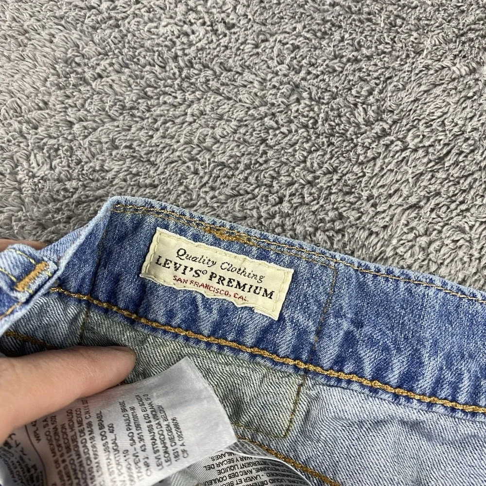 Levis Premium Performance 511 Slim Fit Jeans Mens 33x34 Blue Light Wash Low Rise